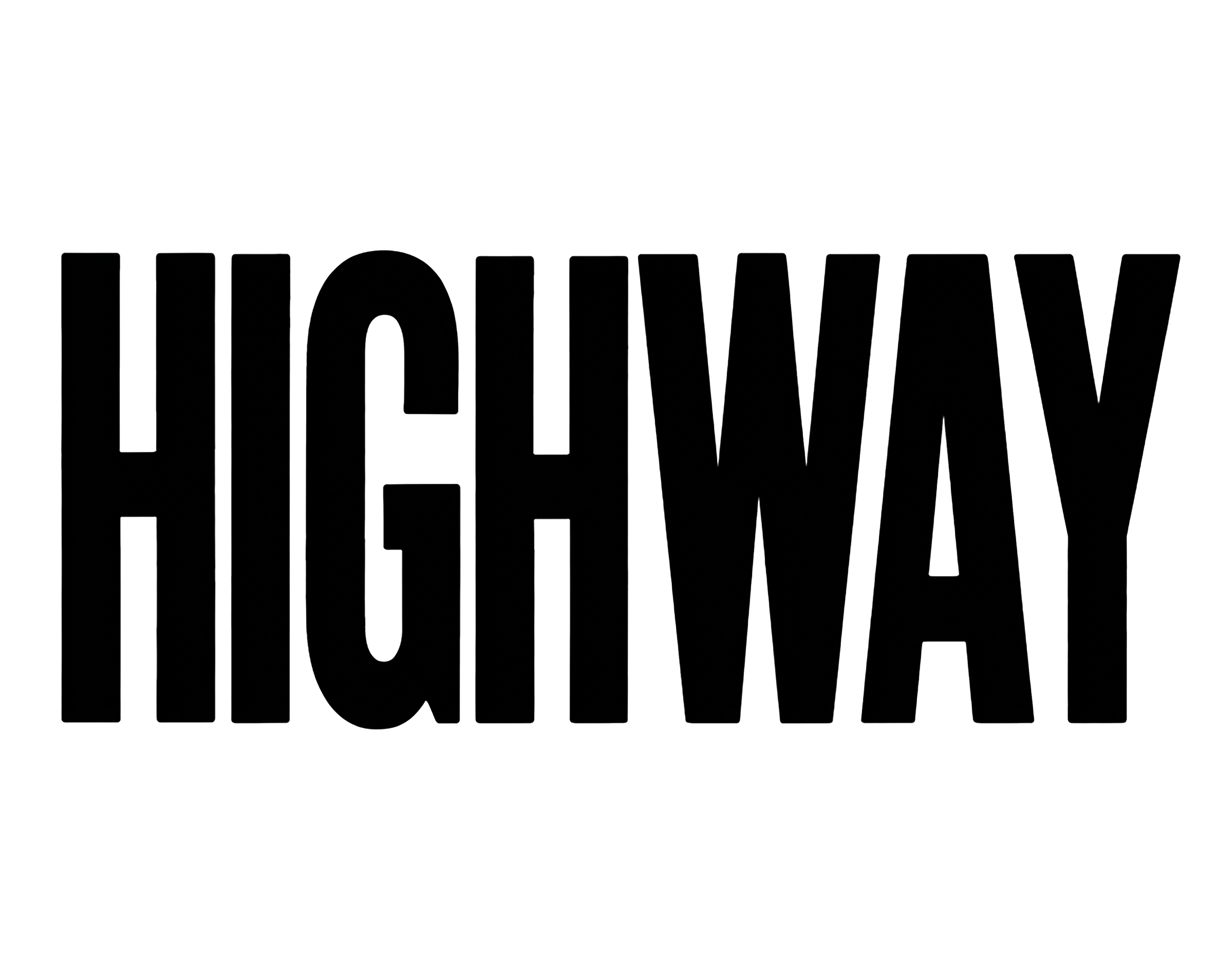 HIGHWAY BLOCK LETTER